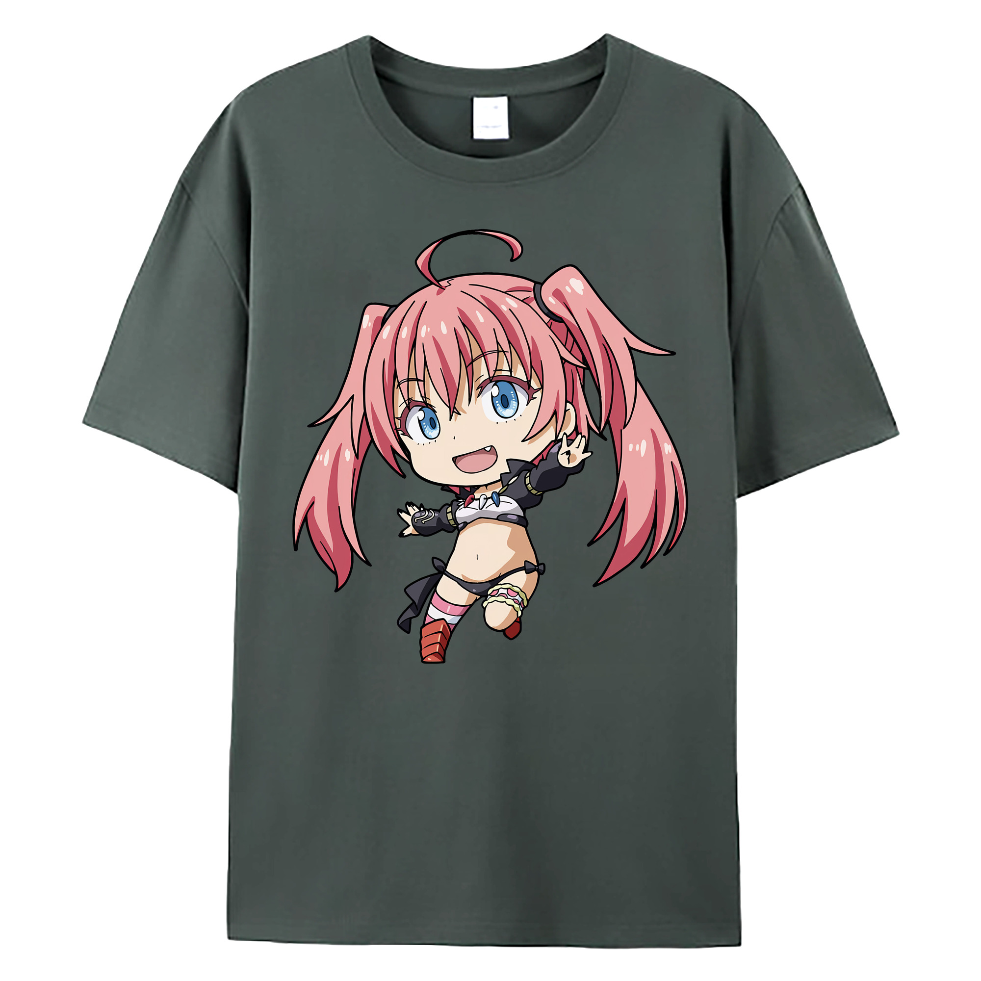 （画像用） 転スラ Regarding Reincarnated to Slime 綿100％ メンズ半袖Tシャツ｜肌触りやわらか＆通気性